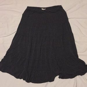 Sophie Max Skirts - Knit gray ruffle layer skirt Sophie Max Skirts - Knit gray ruffle layer skirt